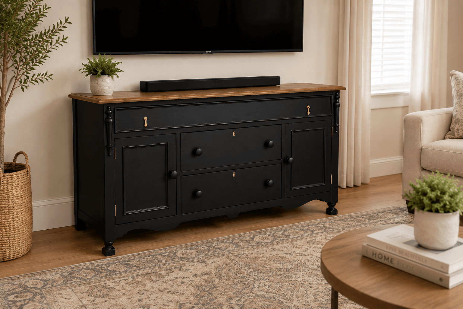Furniture after restoration